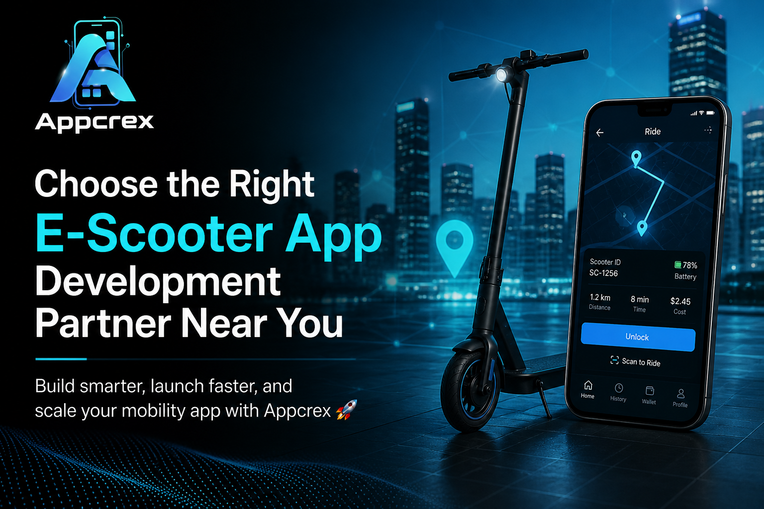 How to choose e-scooter app development agency near me