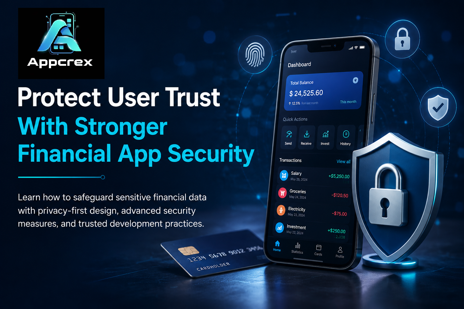 How to ensure data privacy and security for users of a financial calculation app