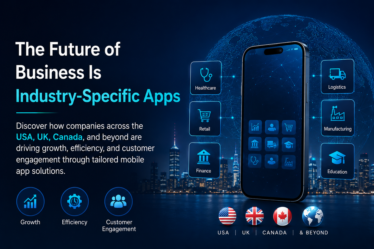 The Future of Industry-Specific Mobile Apps How Businesses in the USA, UK, Canada & Beyond Are Winning with Digital Innovation