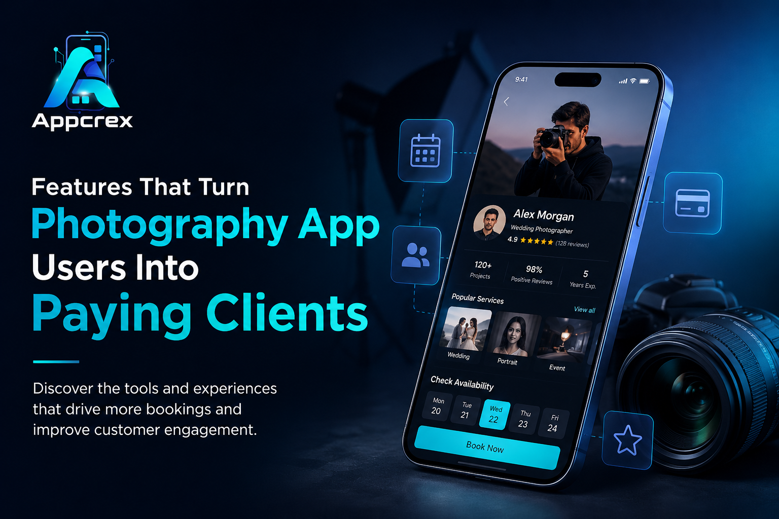 Which Features Drive More Bookings in a Photography Service App