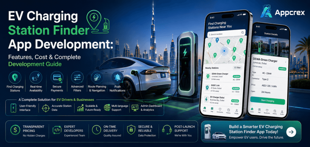 EV Charging Station Finder App Development
