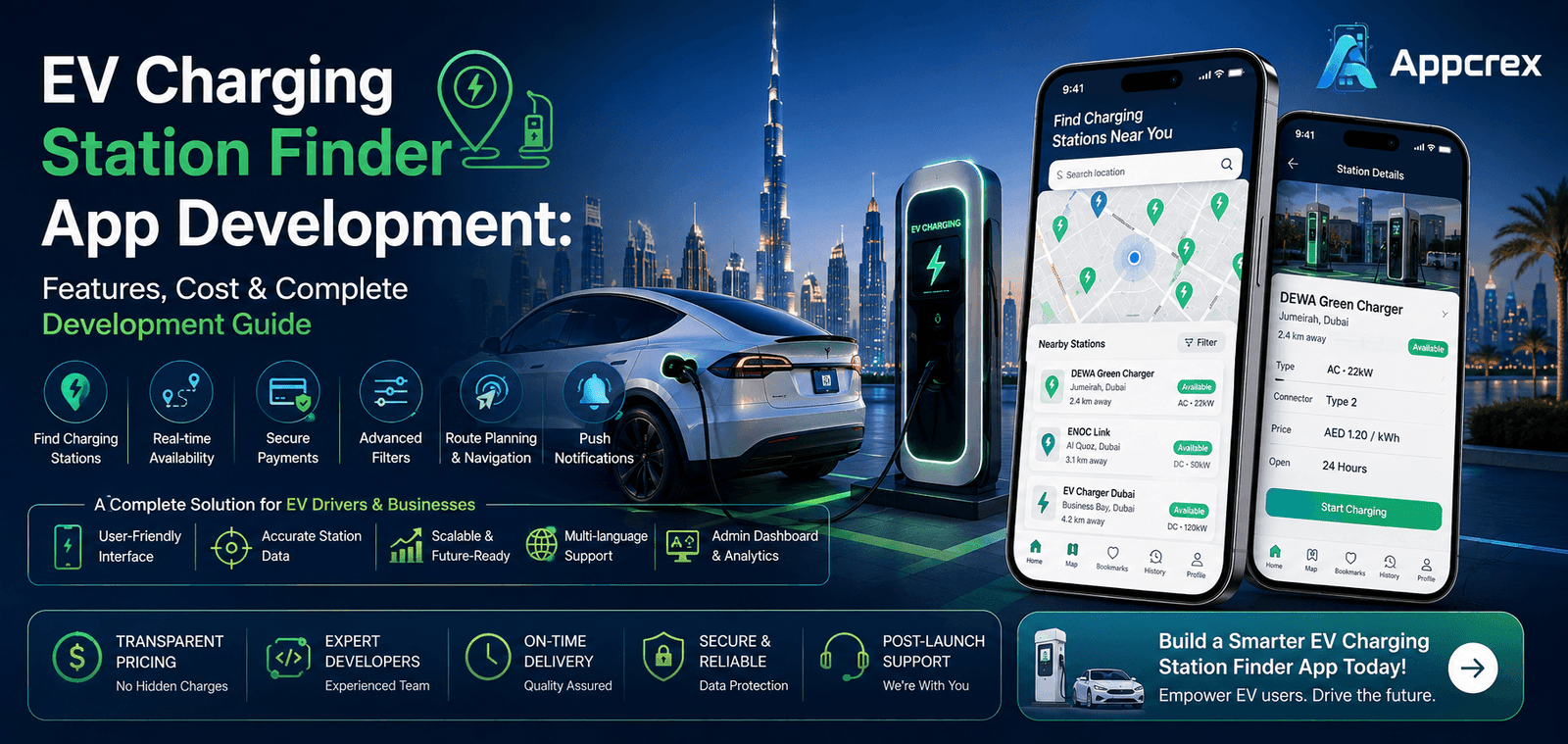 EV Charging Station Finder App Development