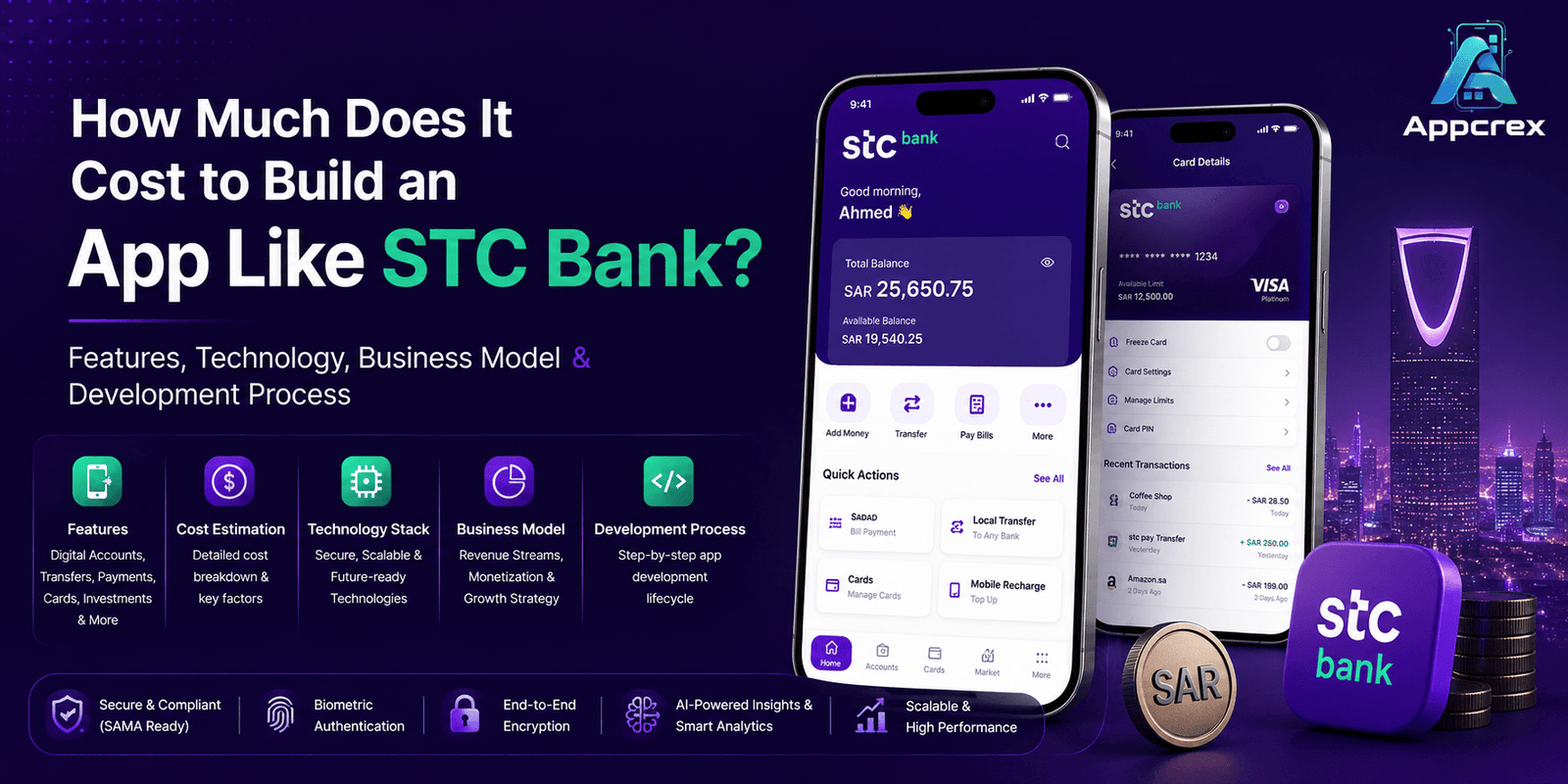 Cost to Build an App Like STC Bank