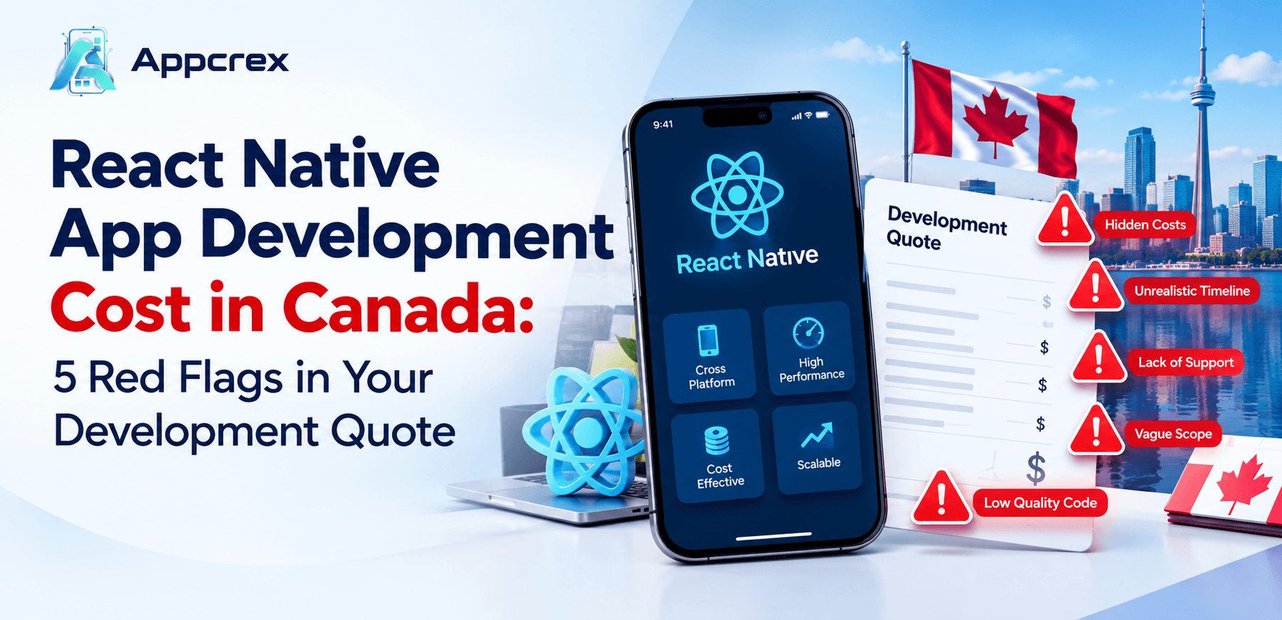 React Native App Development Cost in Canada