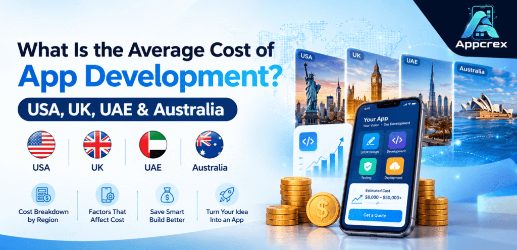 Cost of App Development USA, UK, UAE & Australia